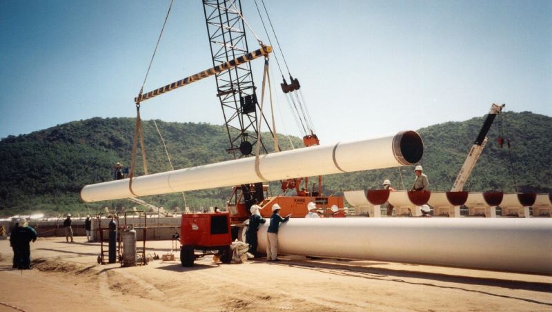 vietnam slug catcher composite pipe lifting site 02