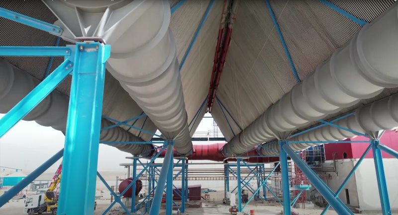 ACC Duct finned tubes steam load per install 135ton turbine back pressure 93mbar
