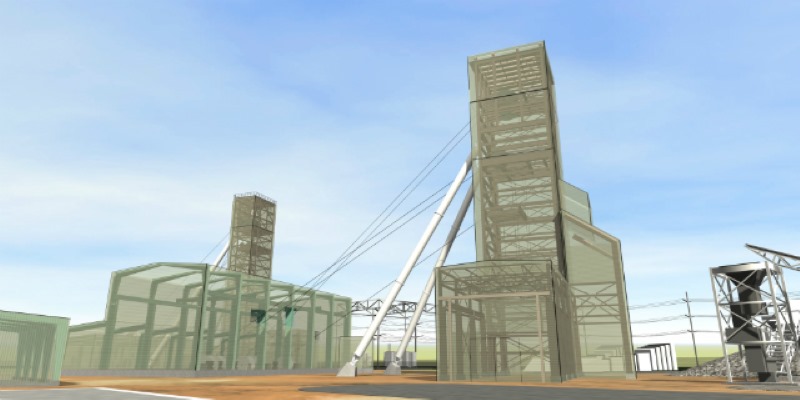 Headframe Collar House Ore Sample Towers