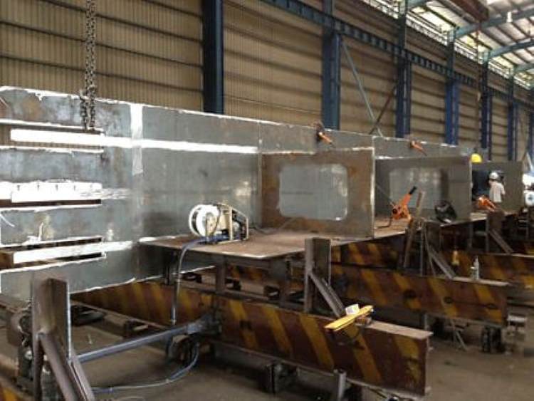 ZHM Huawu Steel Modular Transport Beam System Steel works,UK Production in Workshop