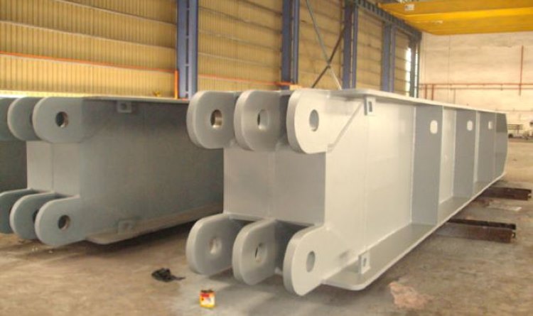Heavy Lifting Fabricated Beam Coating complete