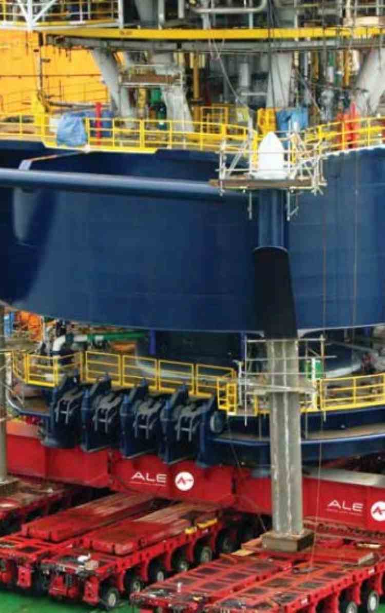 Modular Beams Application: container cranes, offshore towers