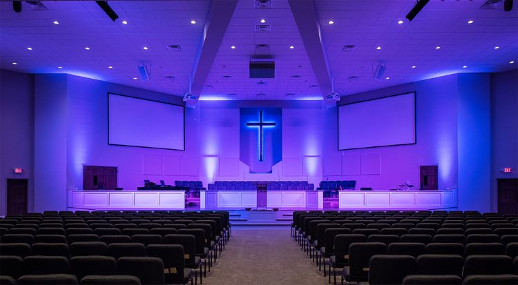 Congregation Worship Center Building | Steel Baptist Church: Worship Ceremoney Hall Conference Room