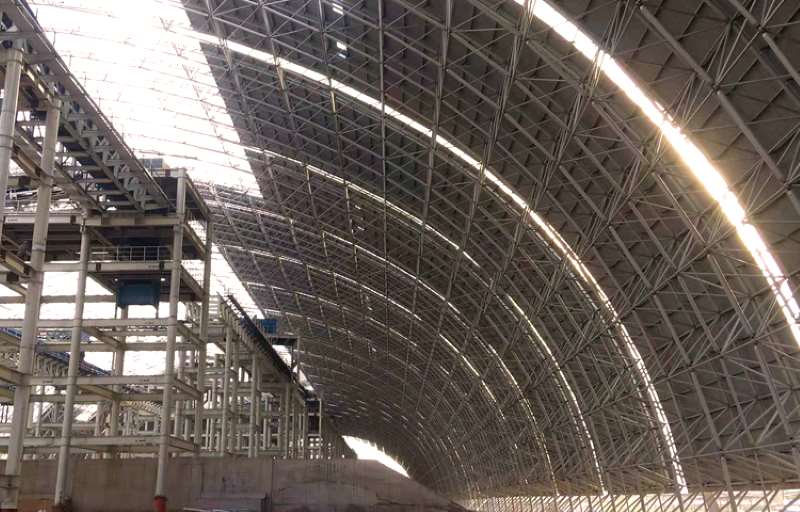 6 Truss ceiling spray pipeline embedded belt conveyor