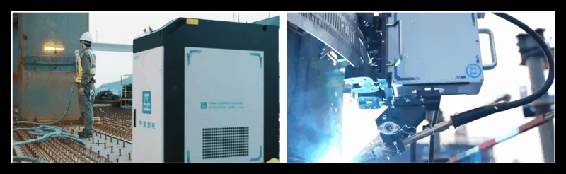 4 Laser rust removal device=welding robot work