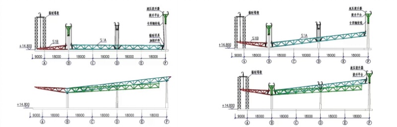 18 overhead aerial lifting and rotation construction process