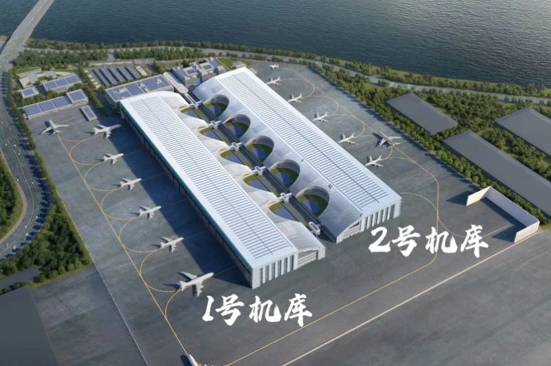3 Airport maintenance hangars steel structures 270m span iron giant