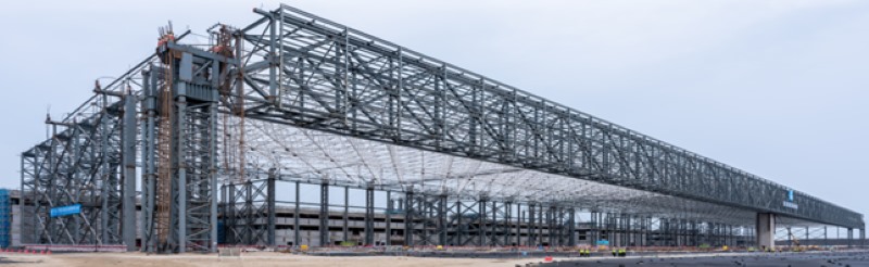 7 wedge shaped thick plate roof system solve deflection control