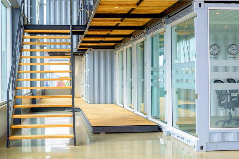 2 containerized office factory two story modified 20 foot shipping containers