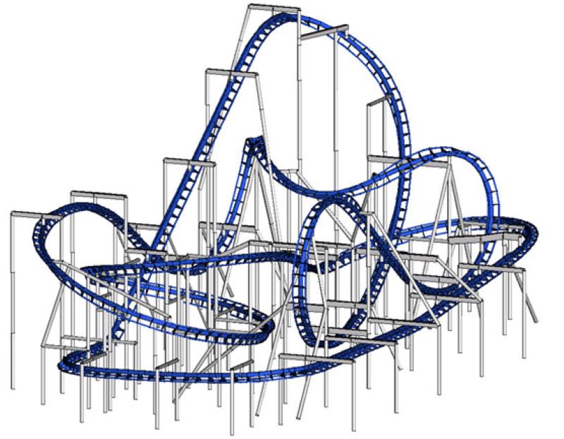 14 rollercoaster structural BIM 3D module