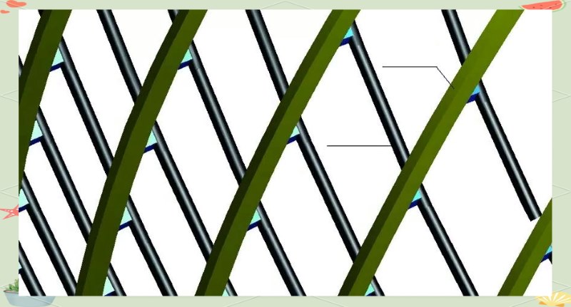 18 single twisted rib ISOmetric space angle box section thickness
