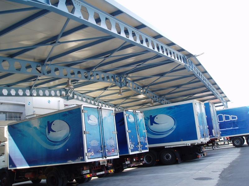 Castellated Beam Roof Framed Shed Logistic Center
