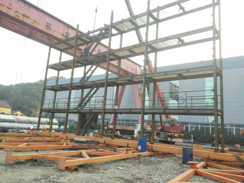 哥斯达黎加Moin港口二期102套冷柜设备支架钢结构项目