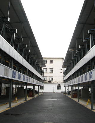 The ground three or four layers of lifting and moving three-dimensional parking equipment
