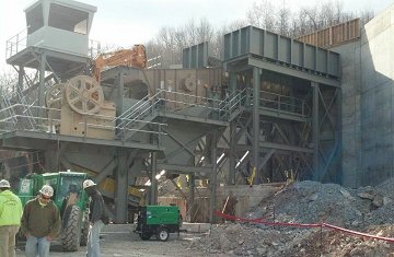Primary Crushing Station Building With Scalper Screen Prior to Jaw Crusher