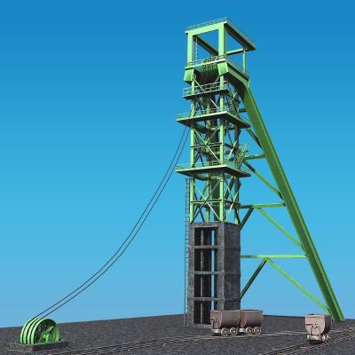 Morton Salt Mines,USA  | Mine A-Frame Headframe Steel Works With Hoist Houses | ZHM,China Manufacturer Factory Supplier
