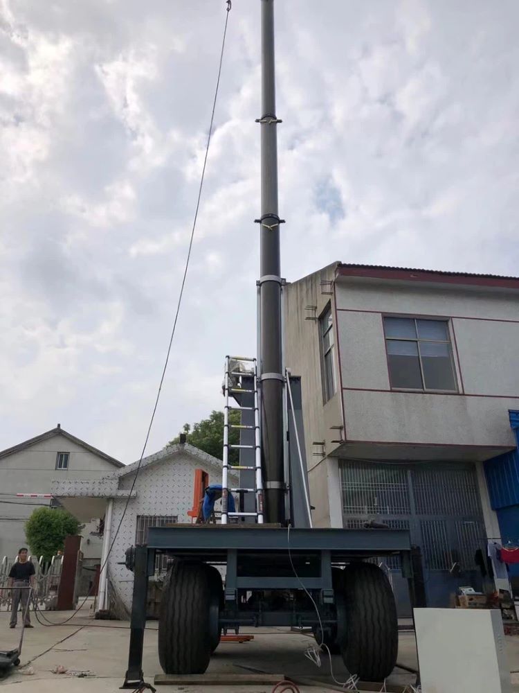 Portable Radio Telescopic Antenna Cell On Wheels Telescopic Antenna Tower