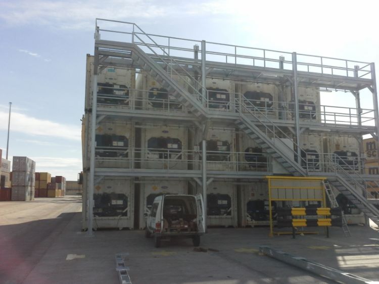  Reefer Rack Gantry Steel Structures for Reefer Container Stacks,Valencia,Spain | Made In China ZHM