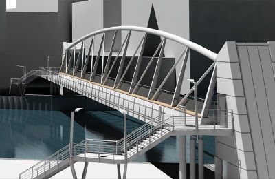 Pedestrian and Cycle Life Bridge Steel Structures | Single Span Steel Truss Box Girder Deck | ZHM,China Manufacturer Factory Supplier