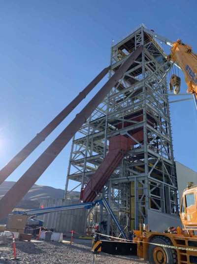 Gold Mines,USA  Steel Chutes,Shaft Headframes, Collar Houses, Bin Houses & Structural Steel 
