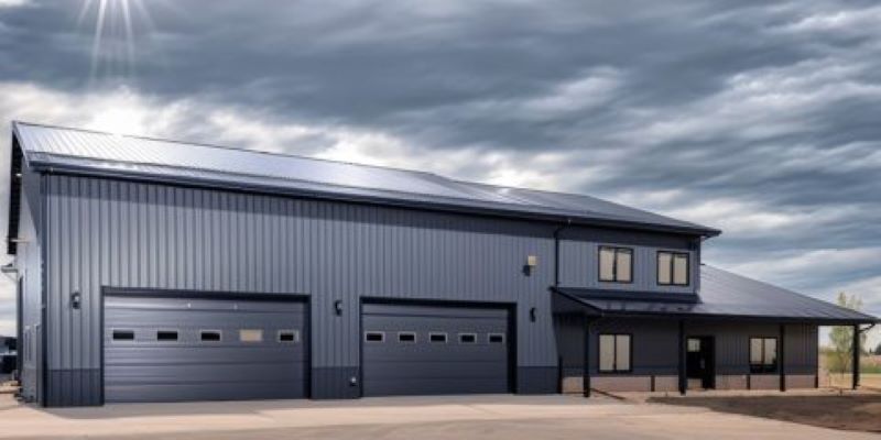 Steel Shop House 40x70 with 3 Beds & 1,600 sq ft Workspace | Modern Shouse Building Kits